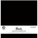 Colorbök Designer Paper Pad - Smoth Cardstock - Black - 12 x 12